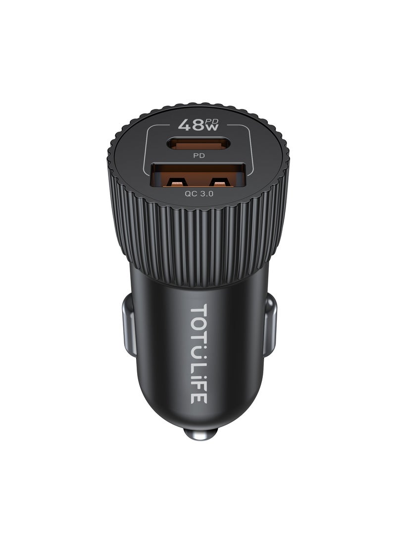 Totulife Mini PD Car Charger 48W + QC3.0  - Image 3