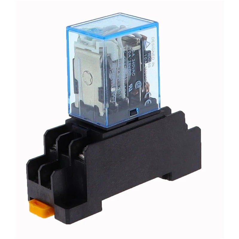 ريلاي عام الأغراض الكهرومغناطيسي LY2NJ 10A 8 دبوس DPDT ملف 24V DC - Image 2