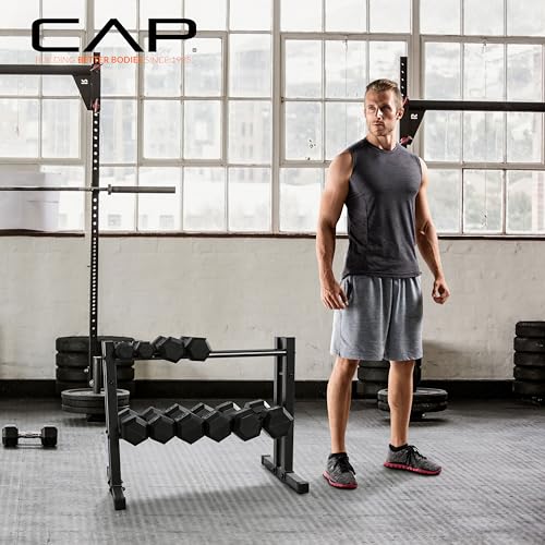 CAP Barbell 24" Dumbbell and Kettlebell Rack – Compact Weight Storage for Home Gym, Holds Dumbbells, Kettlebells & Medicine Balls - Image 5