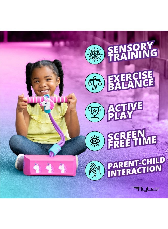 Flybar Flybar My First Foam Pogo Jumper for Kids Fun and Safe Pogo Stick for Toddlers, Durable Foam and Bungee Jumper for Ages 3 and up, Supports up to 250lbs (Unicorn) - Image 3
