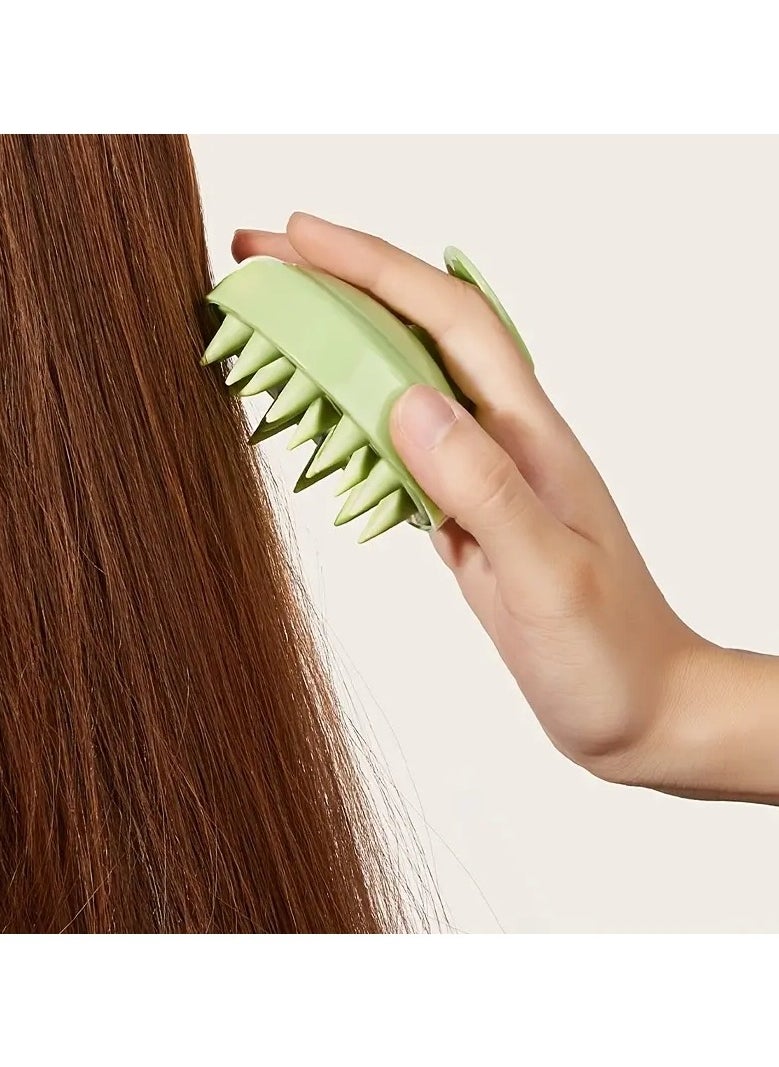 ORiTi Soft Silicone Bristle Hair Care Head Brush For Exfoliating And Removing Dandruff - Wet And Dry Scalp Massager For Comfortable Shampoo Scrubbing  - Image 2