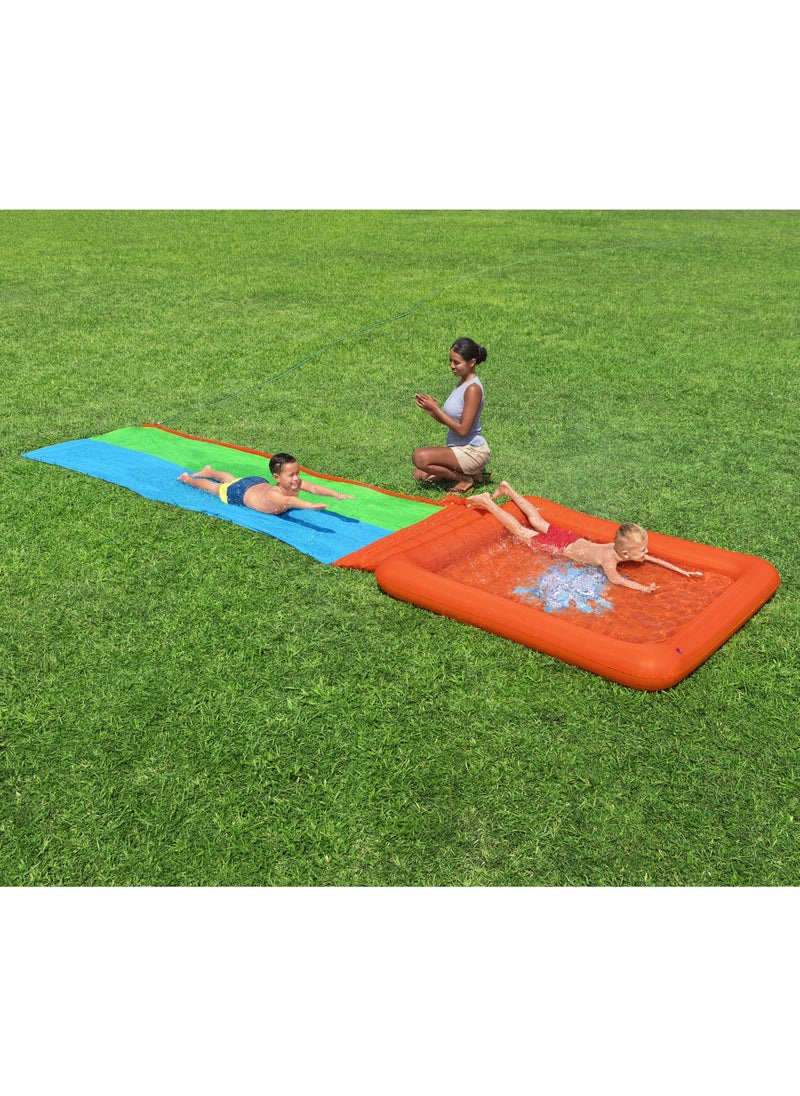 Bestway - Bestway H2Ogo Slide Super Splash 531cm | Summer Water Slip | With Built-in Sprinklers | Summer Water Toy for Backyard | Kids and Adults - Image 1