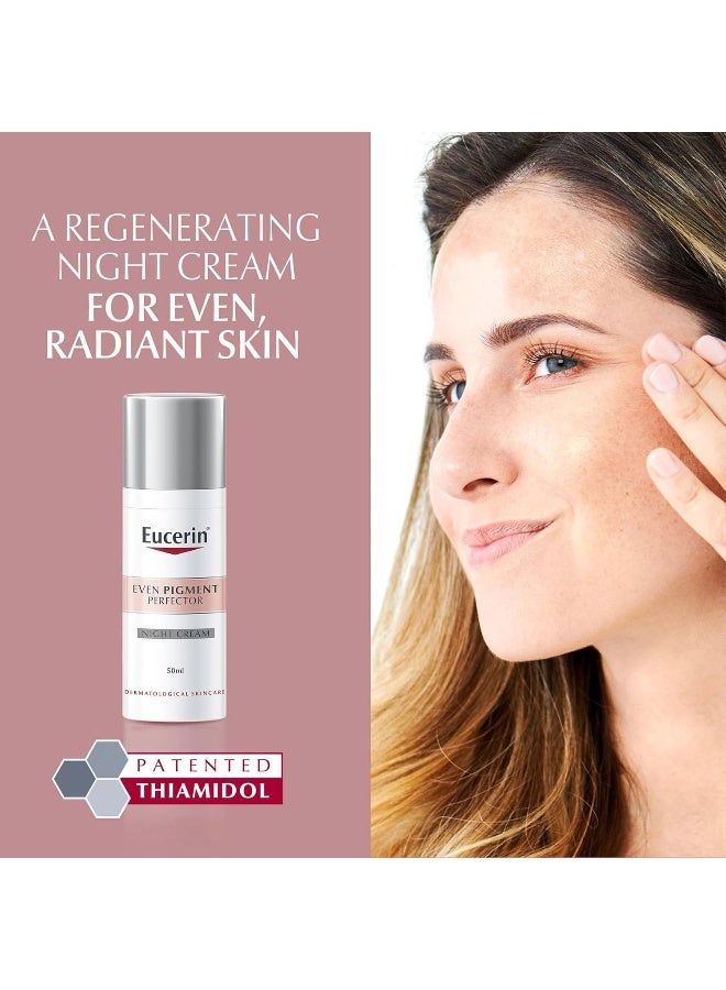Eucerin Even Pigment Perfector Face Night Cream With Thiamidol, Reduces Dark Spots And Regenerates Skin, Absorbs Quickly, Moisturizer For All Skin Types, 50Ml - Image 2