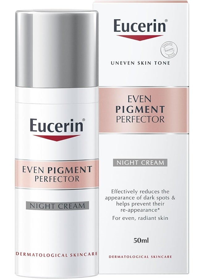 Eucerin Even Pigment Perfector Face Night Cream With Thiamidol, Reduces Dark Spots And Regenerates Skin, Absorbs Quickly, Moisturizer For All Skin Types, 50Ml - Image 1