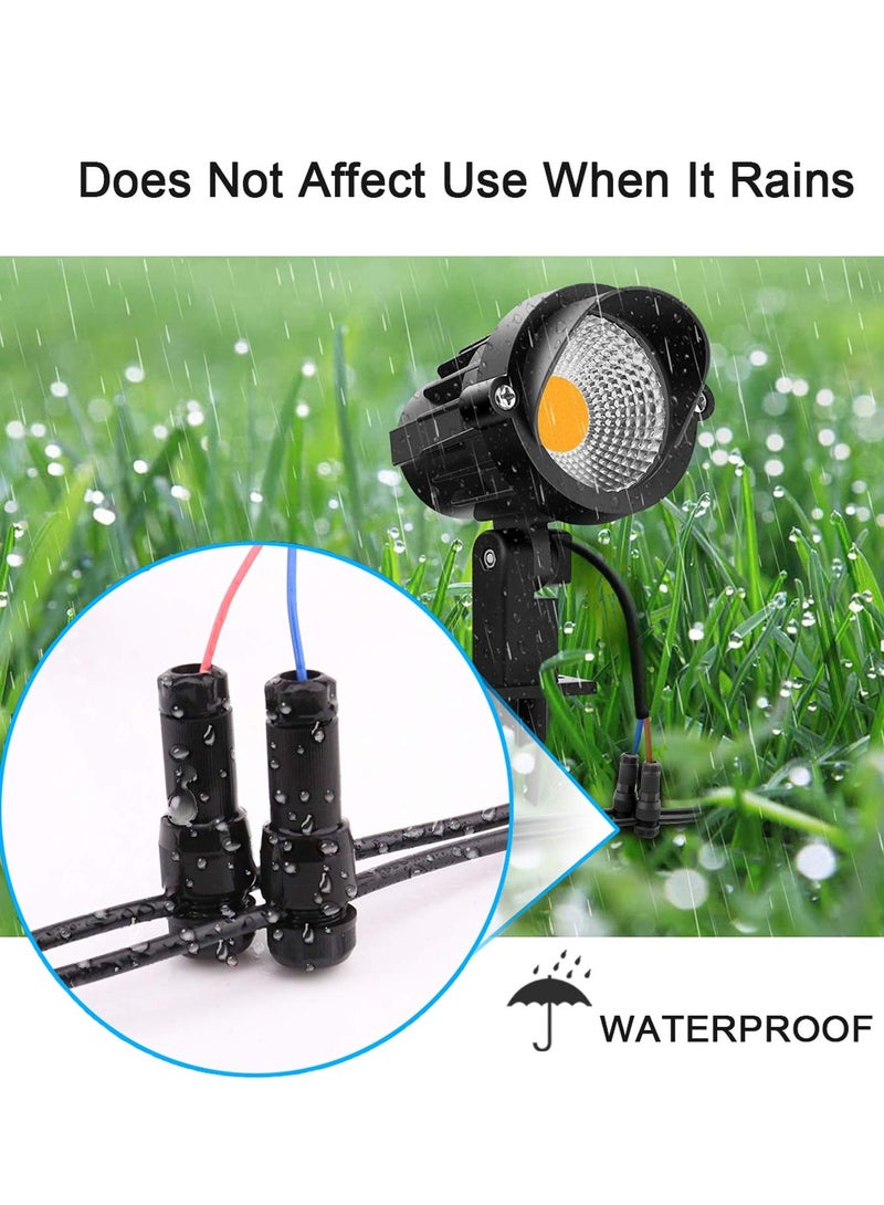SOLARAE Low Voltage Wire Connectors AC 13V, Waterproof Landscape Lighting Connectors for 12/2 14/2 Gauge Cable, Ideal for Outdoor Path Lights, Spotlights, In-Ground Lights(Set of 10) - Image 5
