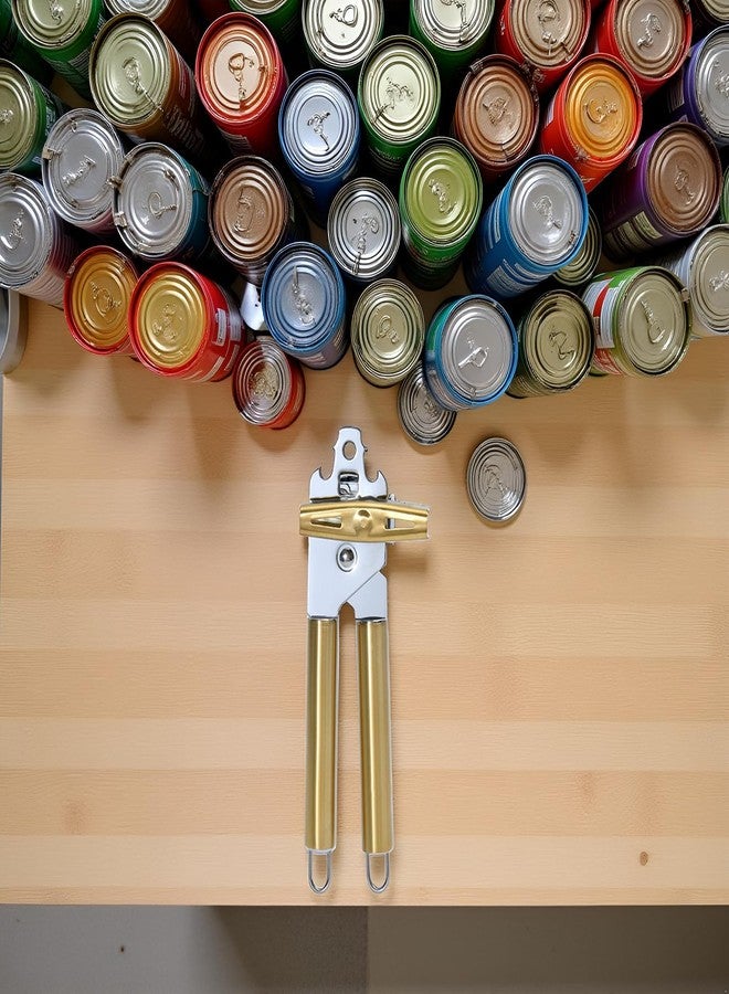 Eleckey Gold All Metal Can Opener & Bottler Openers, Heavy Duty Stainless Steel Manual Can Openers - Image 2