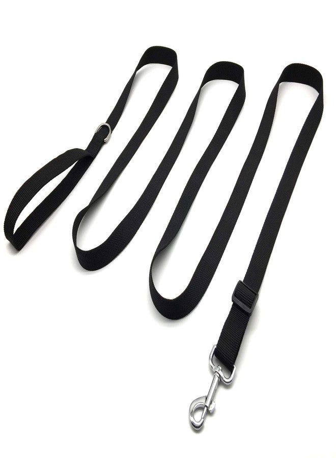 MANDAO 10FT Adjustable Dog Leash, Nylon Dog Leashes for Medium Large Dogs (Black) - Image 2