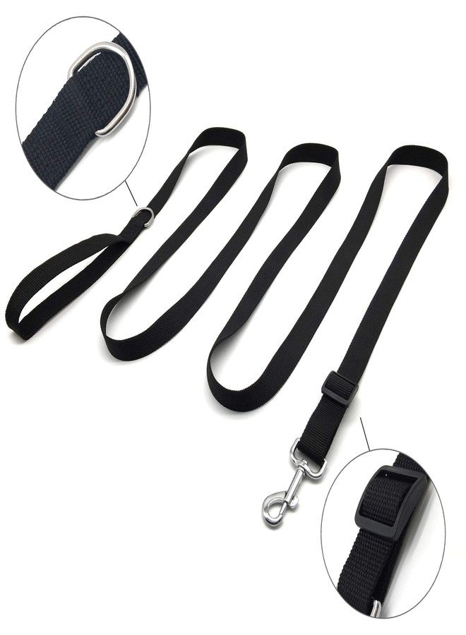 MANDAO 10FT Adjustable Dog Leash, Nylon Dog Leashes for Medium Large Dogs (Black) - Image 3