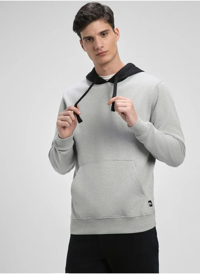 Dennis Lingo Color Block Hoodie with Front Pocket by Styli