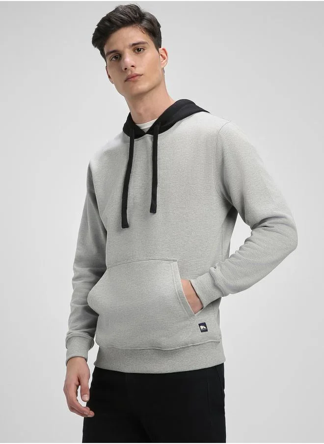 Dennis Lingo Color Block Hoodie with Front Pocket by Styli