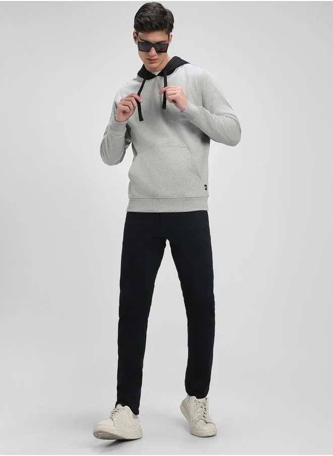 Dennis Lingo Color Block Hoodie with Front Pocket by Styli