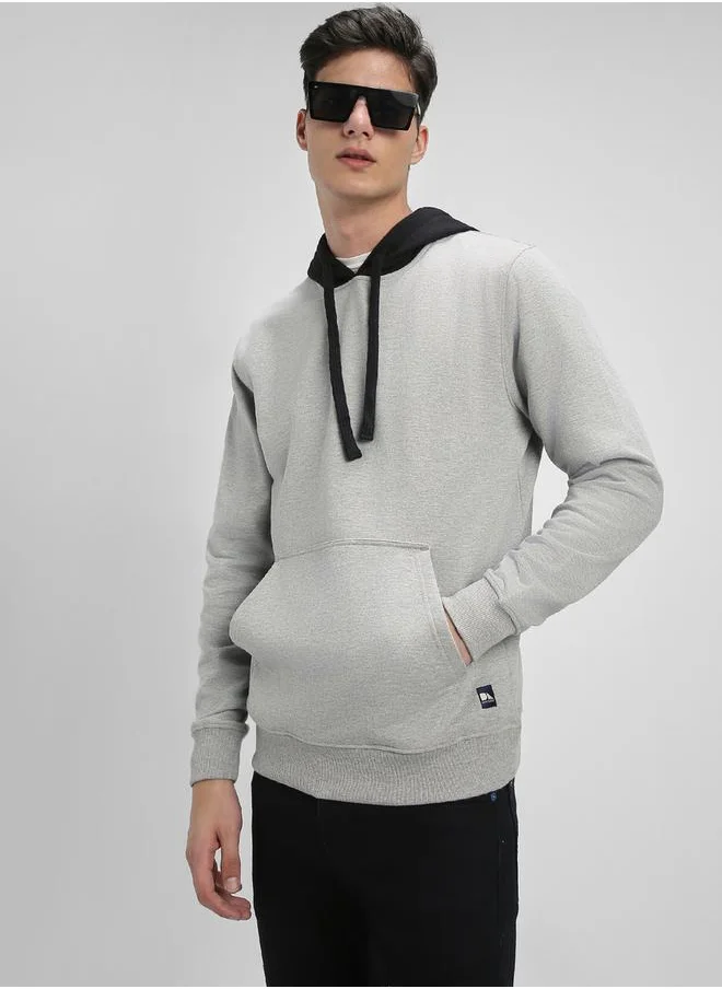Dennis Lingo Color Block Hoodie with Front Pocket by Styli