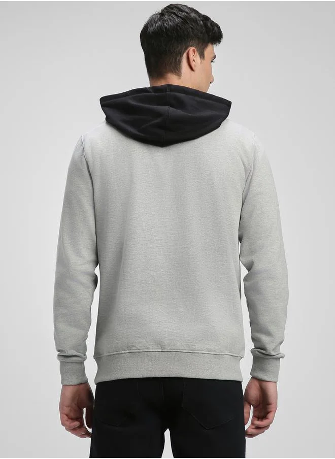 Dennis Lingo Color Block Hoodie with Front Pocket by Styli