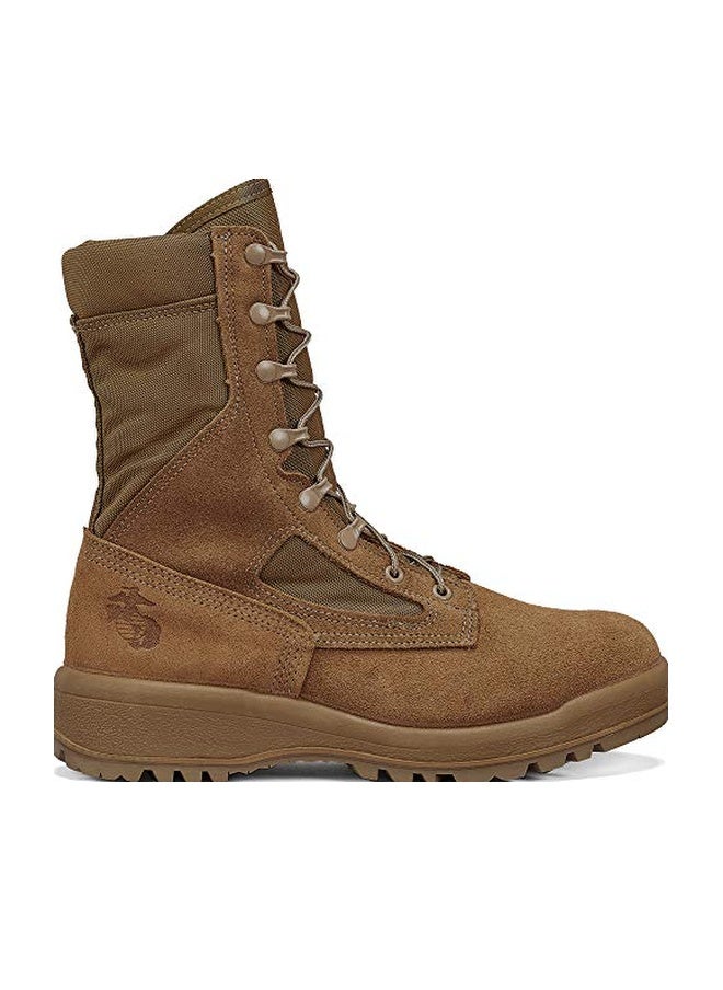 Belleville Men's 500 USMC Waterproof Military Boots (EGA) - Cushioned Sole Tactical Boots for Men - Full-Grain Cattlehide Leather & Nylon Fabric - Berry Compliant - Mojave - Image 1