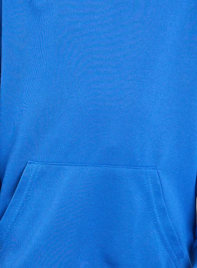 ستايلي هودي أزرق مريح للأولاد بجيوب أمامية - Image 3