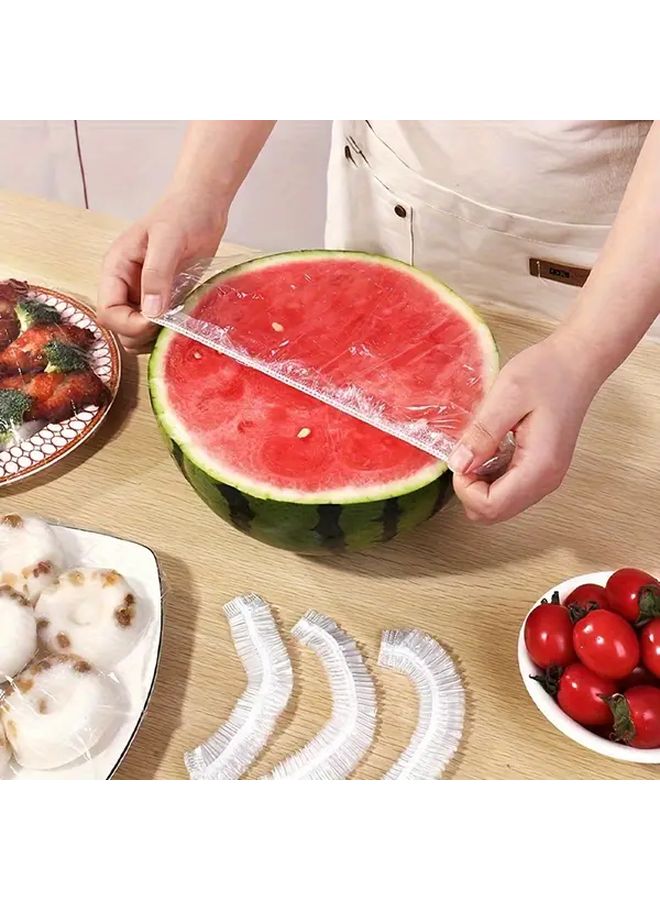 16.54 Inch Large Stretchable Food Wrap Covers 300 Pcs Colorful Dustproof Kitchen Freshness Lids - Image 1