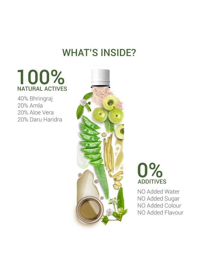 Sesa عصير العناية بالشعر الأيورفيدي للتحكم في تساقط الشعر ونمو الشعر مع الصبار البرينجراج والأملا والدارو هاريدرا 1 لتر - Image 4