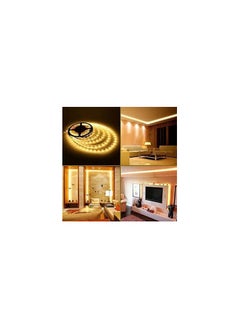 Warm yellow LED strip light 5 meters with extension