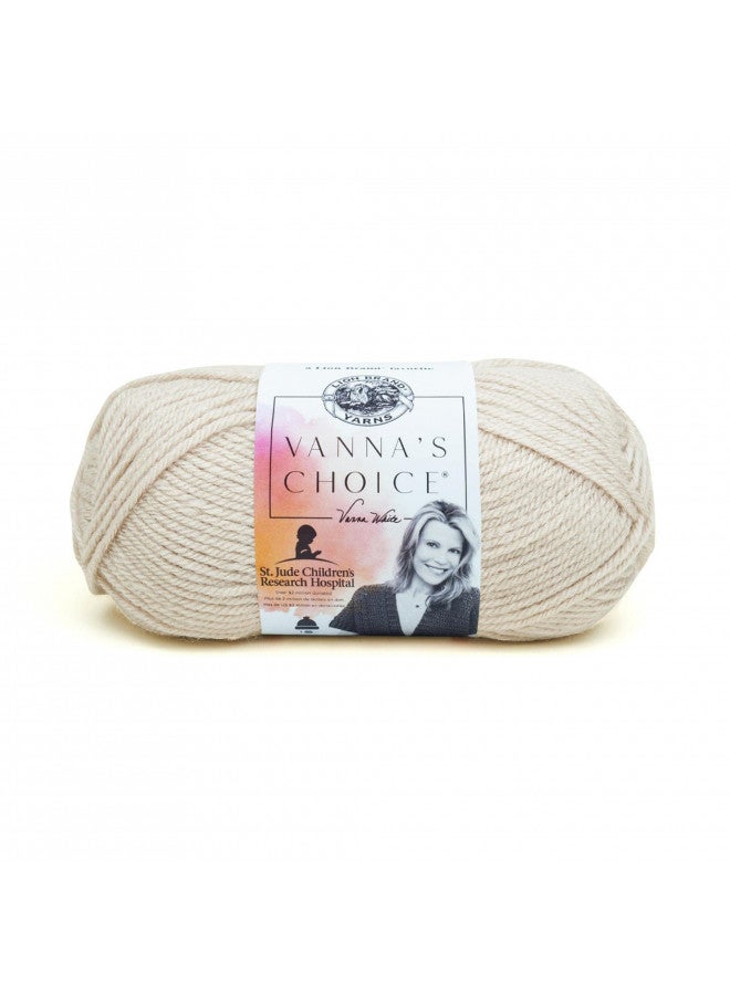 Lion Brand Yarn (1 Skein) Vanna's Choice Yarn, Linen - Image 1
