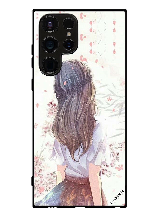 Covernex Protective Case Cover For Samsung Galaxy S23 Ultra Cute Girl In Deep Thinking - Image 1