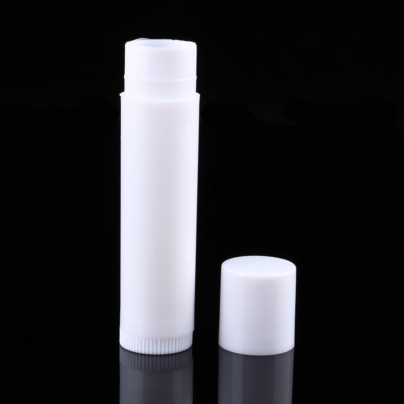100PCS 5ml Clear Black White Empty Lipstick Container, Lip Balm Tube, 5ml Refillable Lip Gloss Tube with Cap for DIY Cosmetic, Small Plastic Lip Balm Empty Bottle for Homemade Lip - Image 1