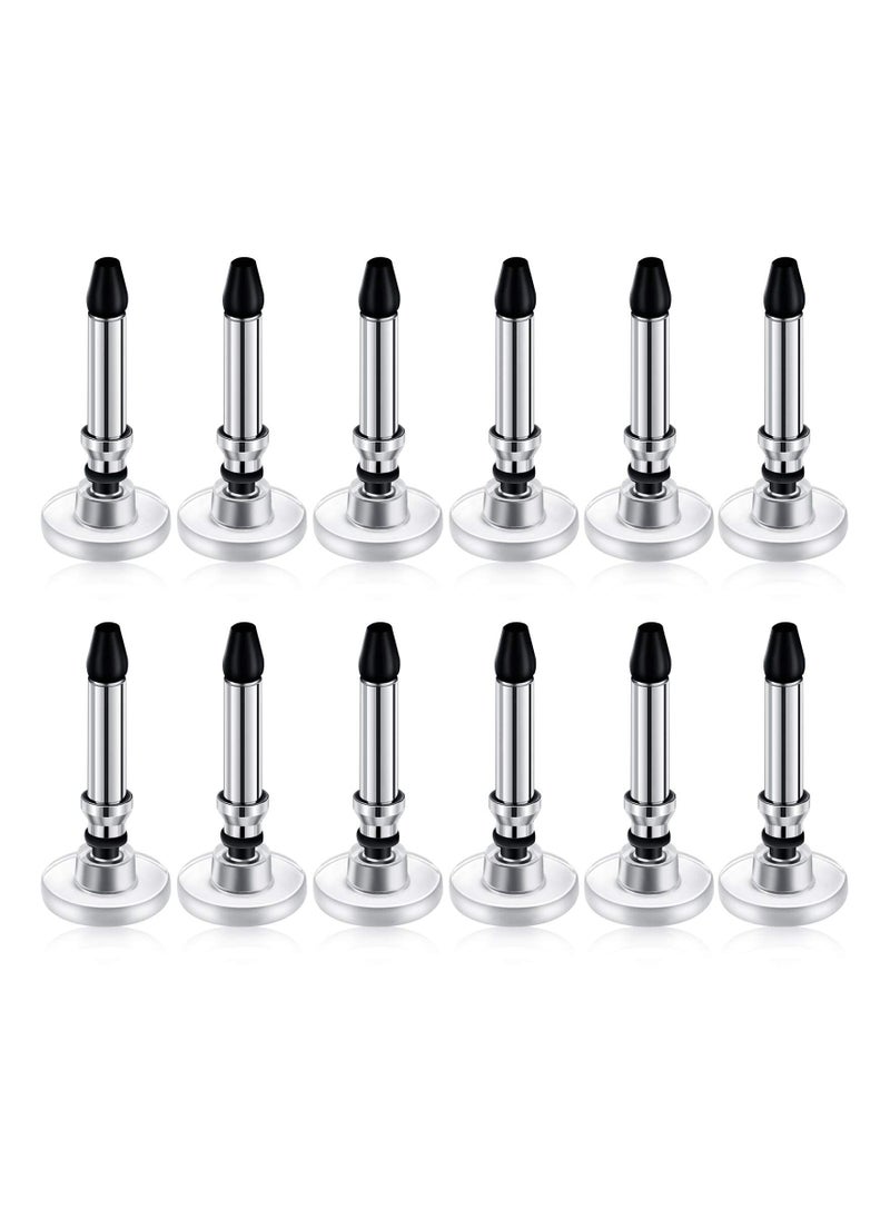 SYOSI - Universal Stylus Pen Disc Tips Replaceable Disc Tips Precision Round Shape High Precision Stylus Penreplacement Disc or Touch Screen Devices for Touch Screen Devices Silver (12 Pieces) - Image 1