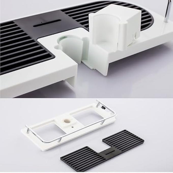 Bathroom Storage ShelfAdjustable Shower ShelfShower Rack OrganiserNo DrillingSnapOn Shower AccessoriesShower Caddy Pole Bathroom Shelf Tray Hanging Bathroom Lift Tray Mounted Showe - Image 5