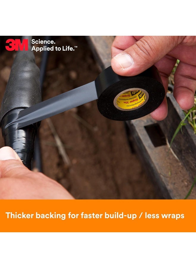 3M 3M ScotchR Super 33Tm Vinyl Electrical Tape 3/4 In X 52 Ft Black  - Image 5