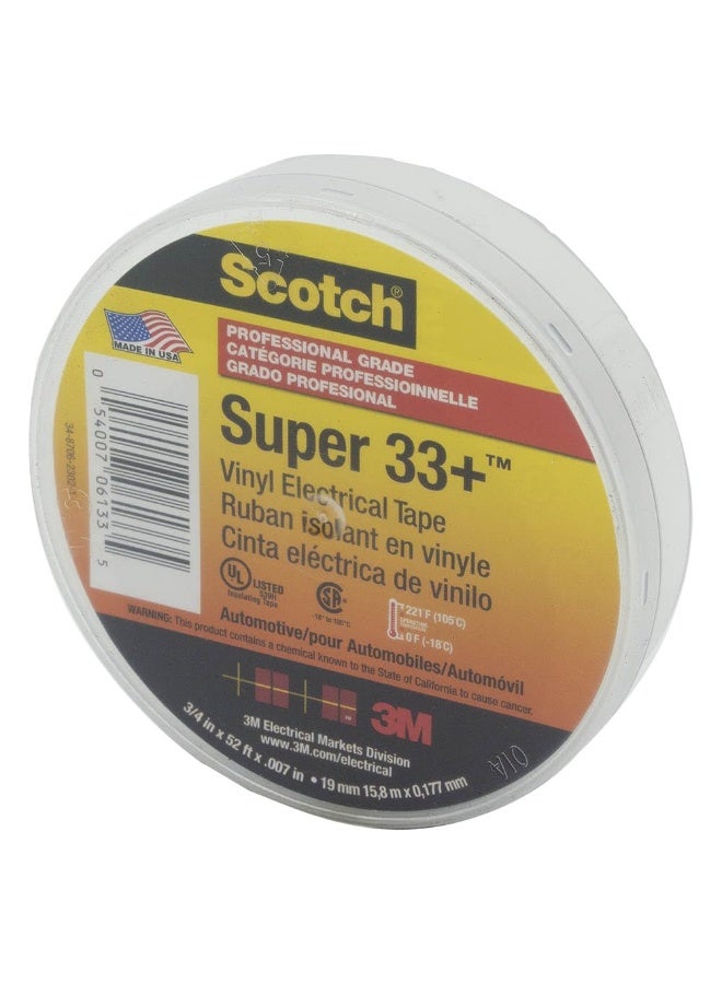 3M 3M ScotchR Super 33Tm Vinyl Electrical Tape 3/4 In X 52 Ft Black  - Image 4
