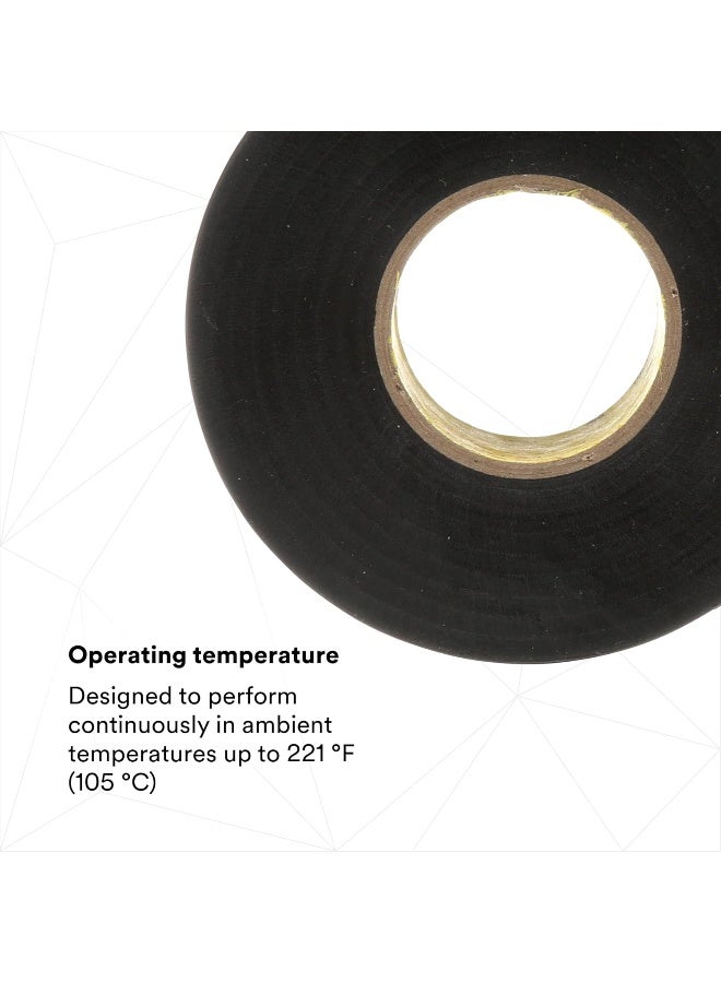 3M ScotchR Super 33Tm Vinyl Electrical Tape 3/4 In X 52 Ft Black