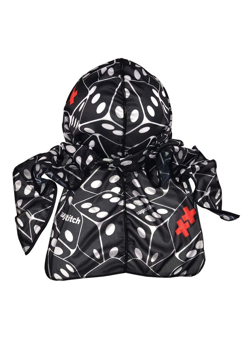Superstitch Supersilky Ultra Silky Durag x Wavebuilder | 30+ Styles Premium Designer Durags for Men | 360 Waves | Black and White Dice (Lucky X) - Image 2