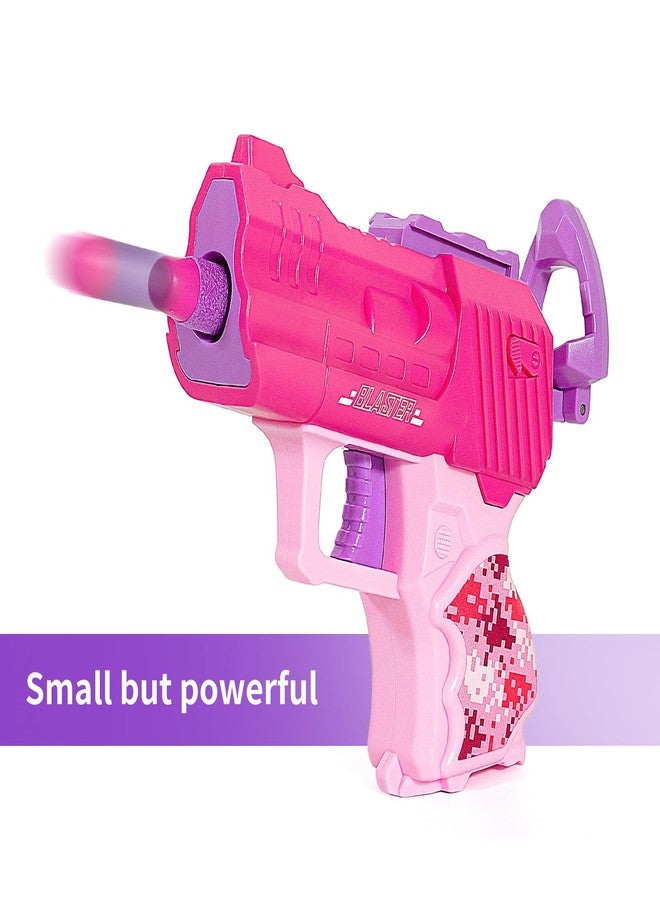 Hely Cancy Girls Tactical Vest Kit with Blaster - Kids Pink Tactical Vest Compatible with Nerf Rebelle N-Strike Purple Darts Googles for Girl - Image 3