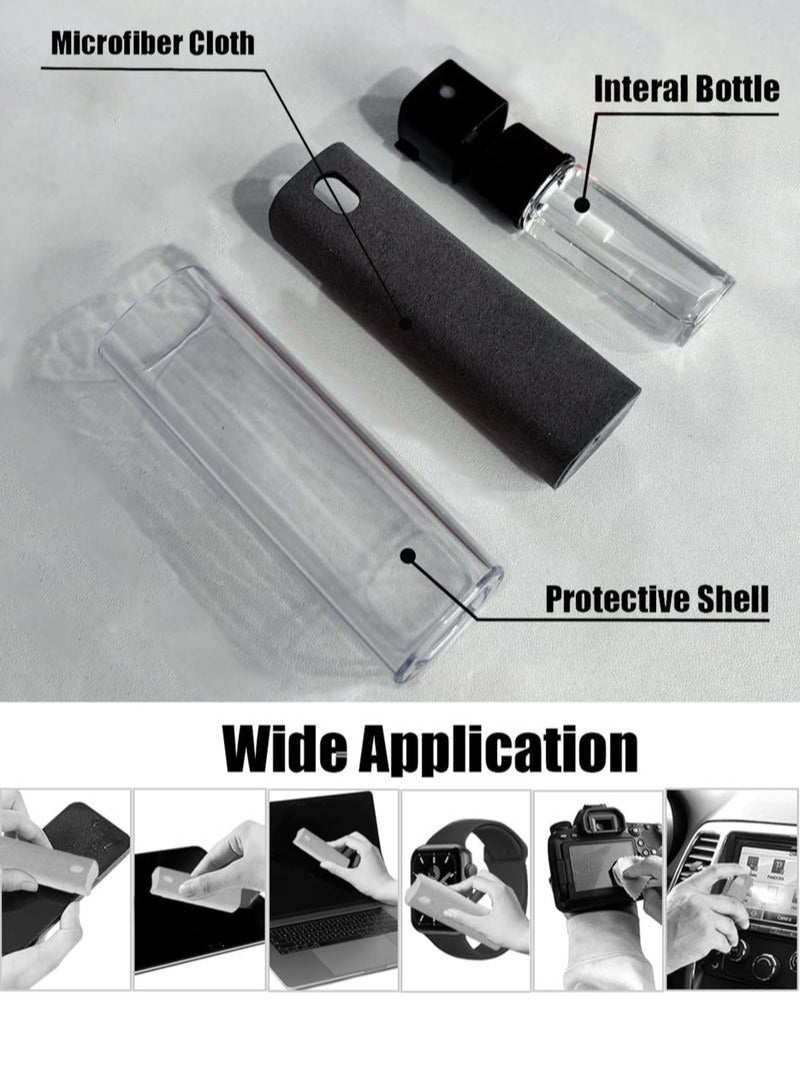سِيمِير منظف الشاشات التي تعمل باللمس، منظف الشاشات، لجميع الهواتف وشاشات أجهزة الكمبيوتر المحمولة والأجهزة اللوحية، رذاذ اثنين في واحد وقطعة قماش من الألياف الدقيقة (رمادي) - Image 2