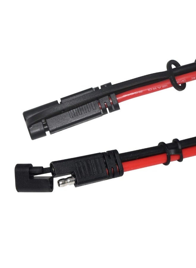 SPARKING [عبوة 2] كابل تمديد 3 قدم 12AWG SAE إلى SAE مع موصل سريع 2 دبوس، حزمة أسلاك ثقيلة مع غطاء مقاوم للماء (3 قدم) - Image 2