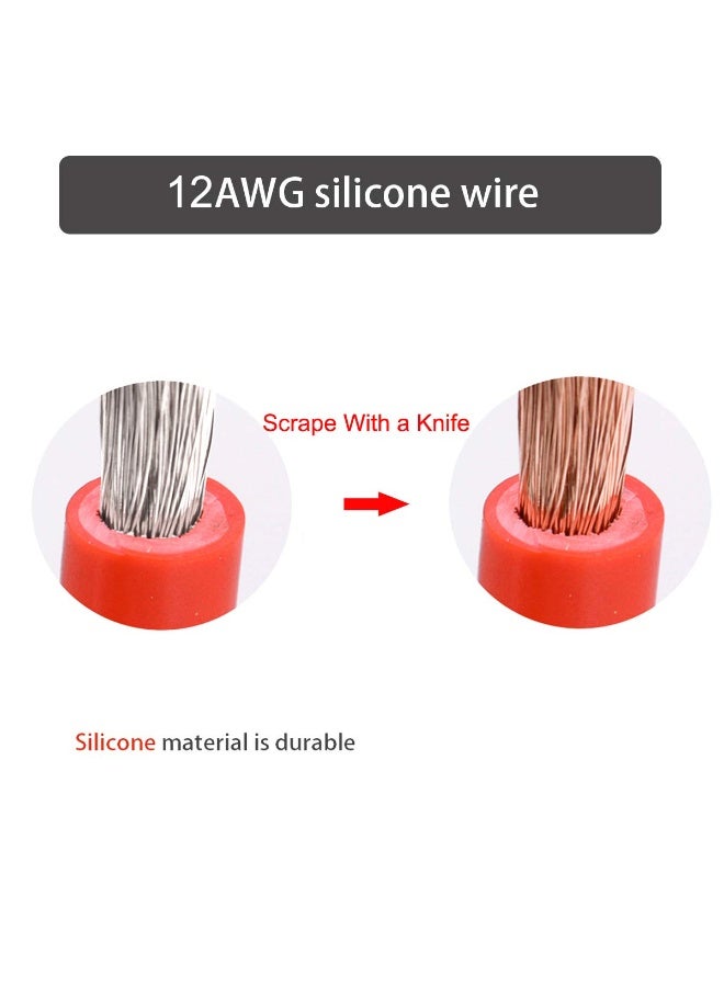 SPARKING [عبوة 2] كابل تمديد 3 قدم 12AWG SAE إلى SAE مع موصل سريع 2 دبوس، حزمة أسلاك ثقيلة مع غطاء مقاوم للماء (3 قدم) - Image 3