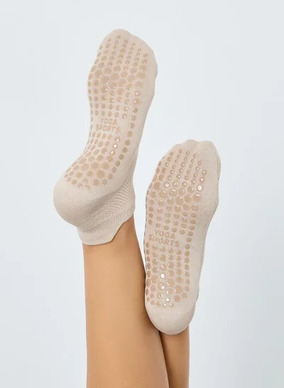Styli Active Basic Silicon Pad Base Shoe Liner Yoga Socks
