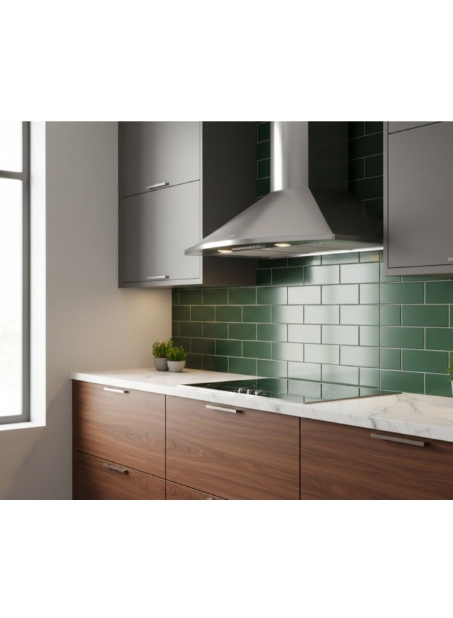 فابر Kitchen Cooker Hood, 90 cm Wall-Mount, 400 m³/h Suction Power, 3-Speed, LED Lighting, Stainless Steel, TENDER X A90 ( Made in Turkey ) Wall Fixed 125 W 110.0157.049 Stainless steel - Image 4