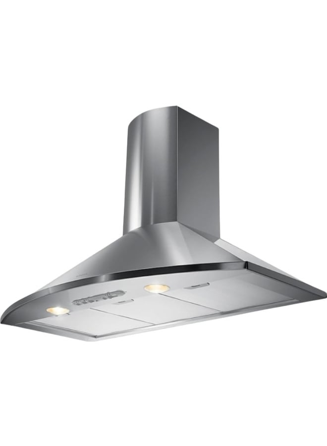 فابر Kitchen Cooker Hood, 90 cm Wall-Mount, 400 m³/h Suction Power, 3-Speed, LED Lighting, Stainless Steel, TENDER X A90 ( Made in Turkey ) Wall Fixed 125 W 110.0157.049 Stainless steel - Image 2