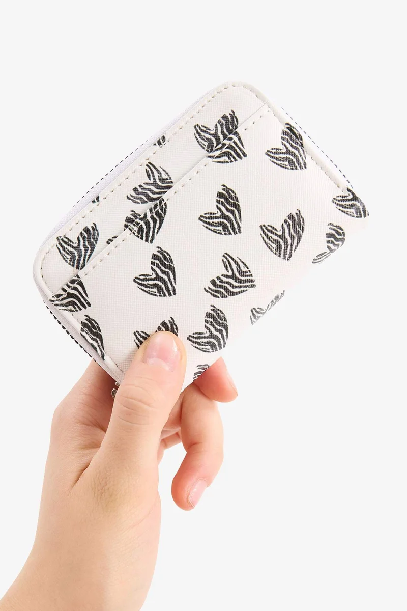 Defacto  Woman Heart Patterned Coin Purse for Women | Best Price UAE