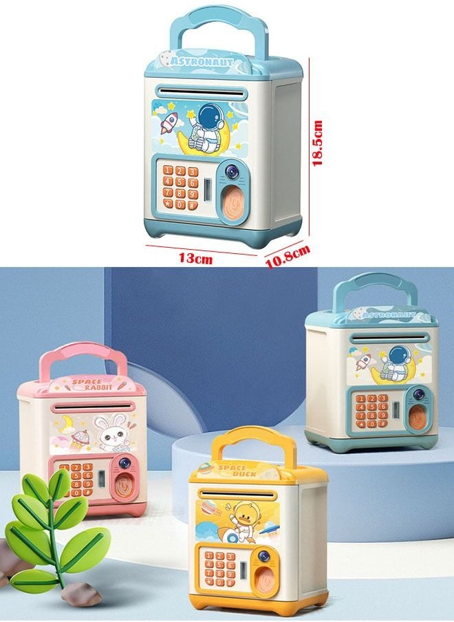 ZCM-HAPPY Mini Simulation Password Fingerprint Induction Piggy Bank Electronic Money Bank Coin Cash Savings Box  - Image 2