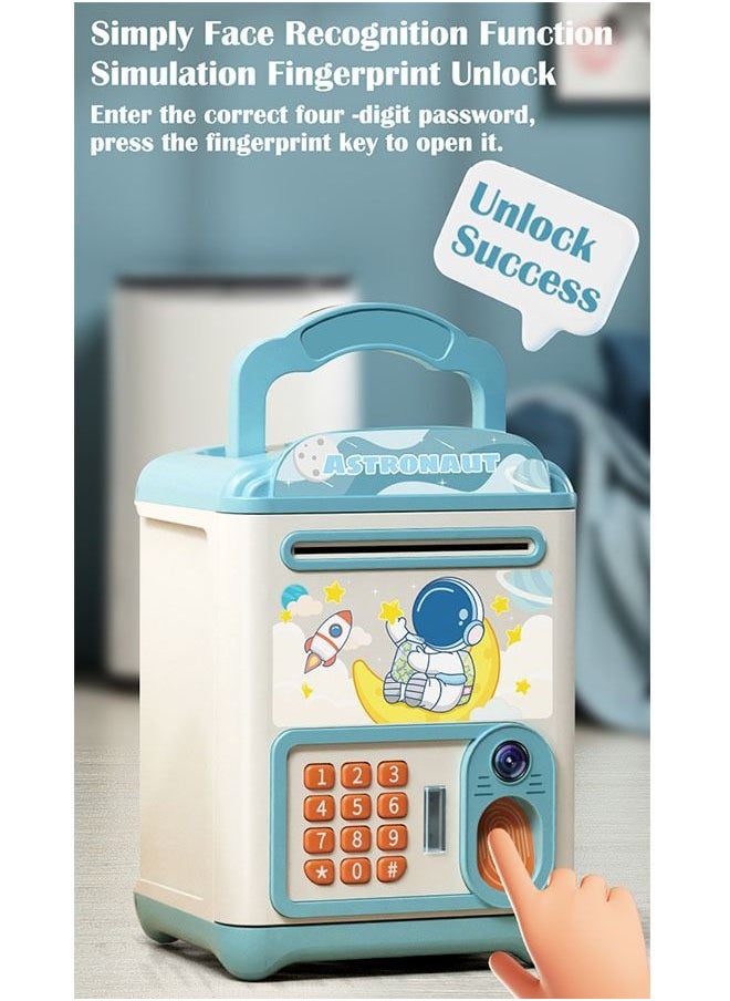 ZCM-HAPPY Mini Simulation Password Fingerprint Induction Piggy Bank Electronic Money Bank Coin Cash Savings Box  - Image 3
