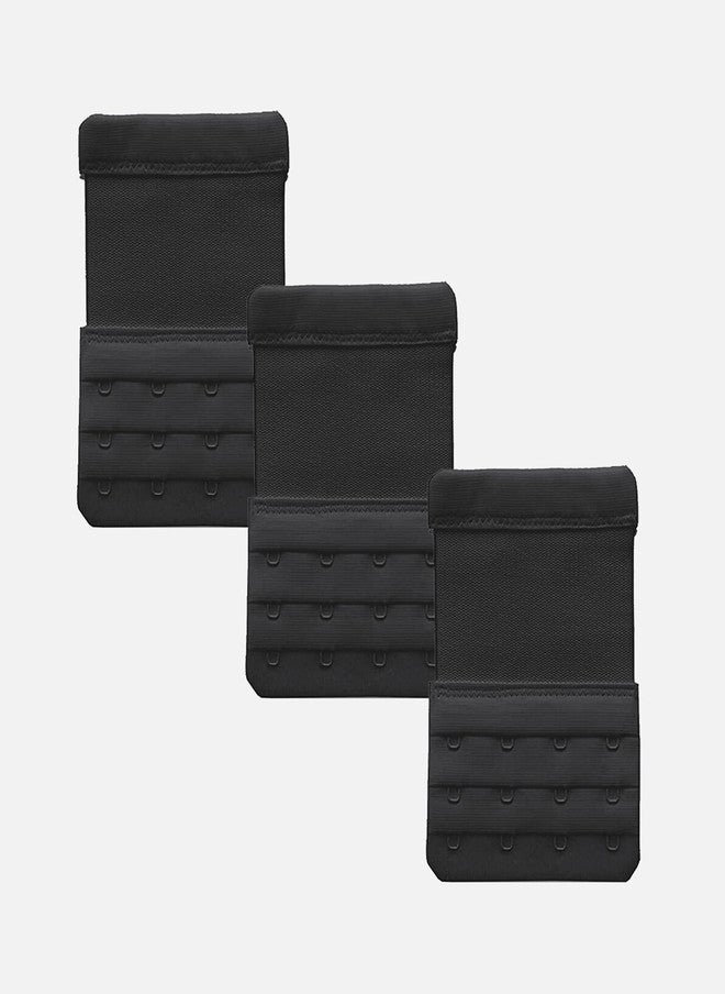 FIMS فيمس حزمة من 3 موسعات صدر سوداء قابلة للتمدد - Image 1