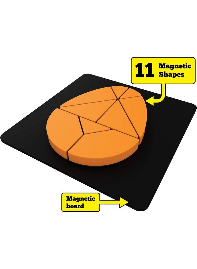 Play Panda Brain Booster Set 3 (Senior) - 56 Puzzles Designed to Boost Intelligence - with Magnetic Shapes, Magnetic Board, Puzzle Book and Solution Book - for 6-99 Years Boys and Girls,Pack of 1 - Image 3