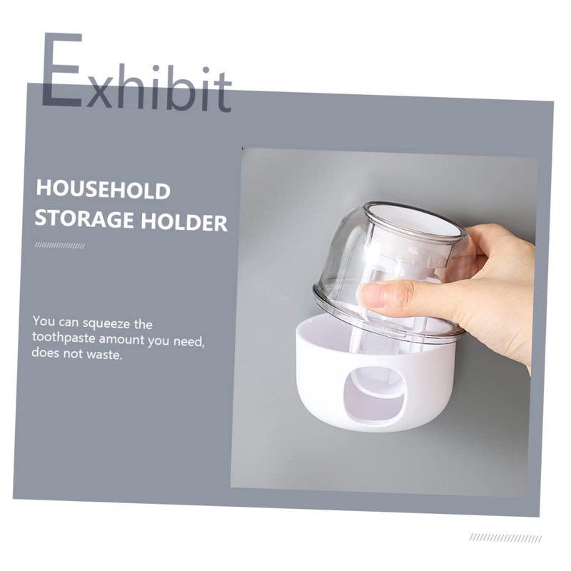 Automatic Toothpaste Squeezer Holder Stand Multipurpose Bathroom Storage Organizer - Image 3