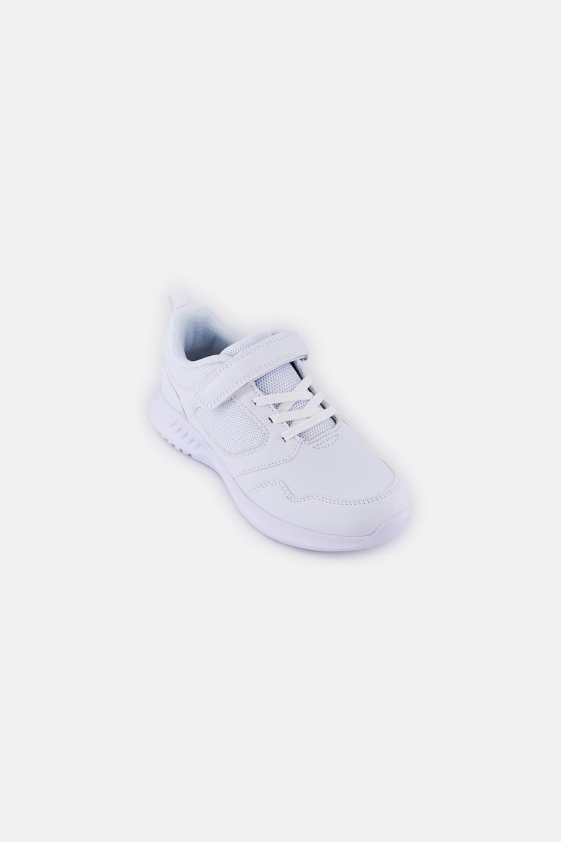 RBX Kids Boys Velcro Closure School Shoes, White  - Image 1