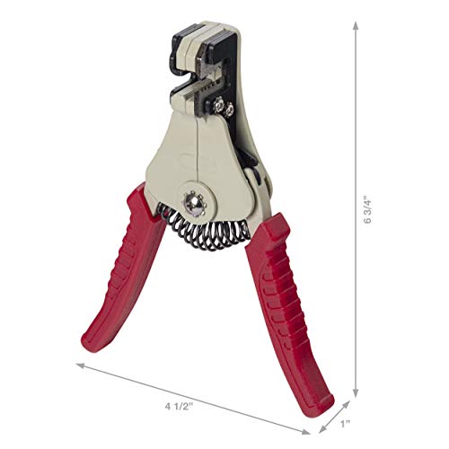 Gardner Bender SE-92 Strip-Easy Automatic Wire Stripper, 22-8 AWG, Solid or Stranded Wire, Easy Squeeze, Strips Wire Clean Up To Full ⅞ inches, No Slip Handles, No Nick, Automatic Open Jaws , Red - Image 2