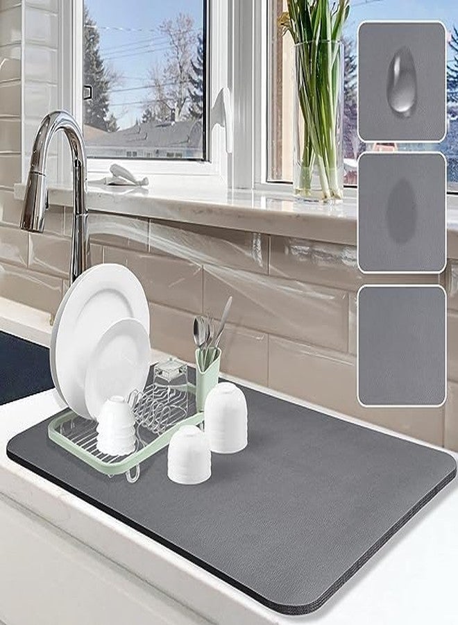 Marve Dish Drying mat 30 x 40 Cm for Kitchen Water Absorbent mat Drying mat for Kitchen Utensils Large Dry mat for Kitchen Utensils Drying mat Water Absorbent mats for Kitchen Items (1) - Image 4