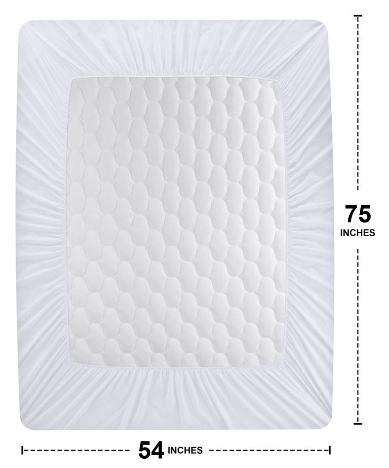 Utopia Bedding Waterproof Mattress Protector, Full Mattress Pad, Noiseless Quilted Fitted Cover with Deep Pocket Stretches up to 16 Inches (White) - Image 4