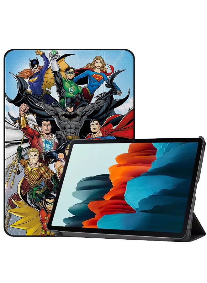 Covernex Protective Flip Cover For Samsung Galaxy Tab S8 Super Heros Comics  - Image 2
