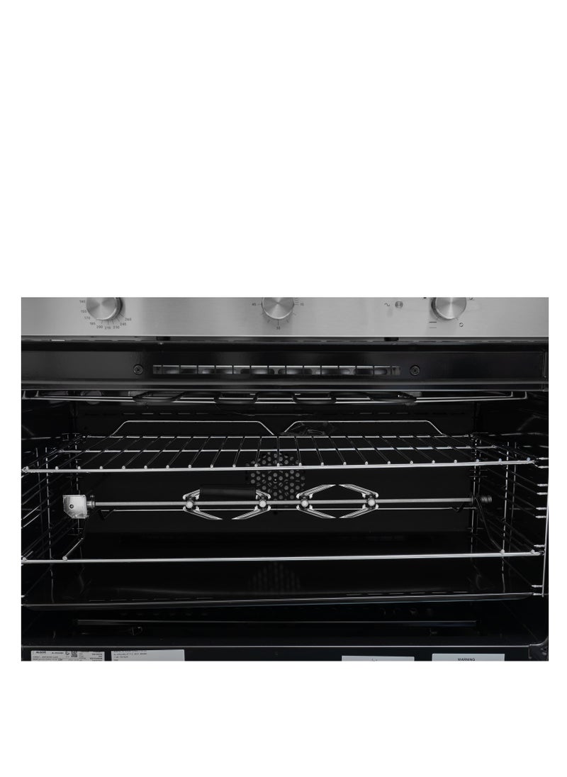ALGOR Algor Built-in oven, gas and electric, 4 Functions, 90 Cm, 110 L, Interior Lighting, Timer, Italy, Steel - AL-OK94GEX  - Image 4